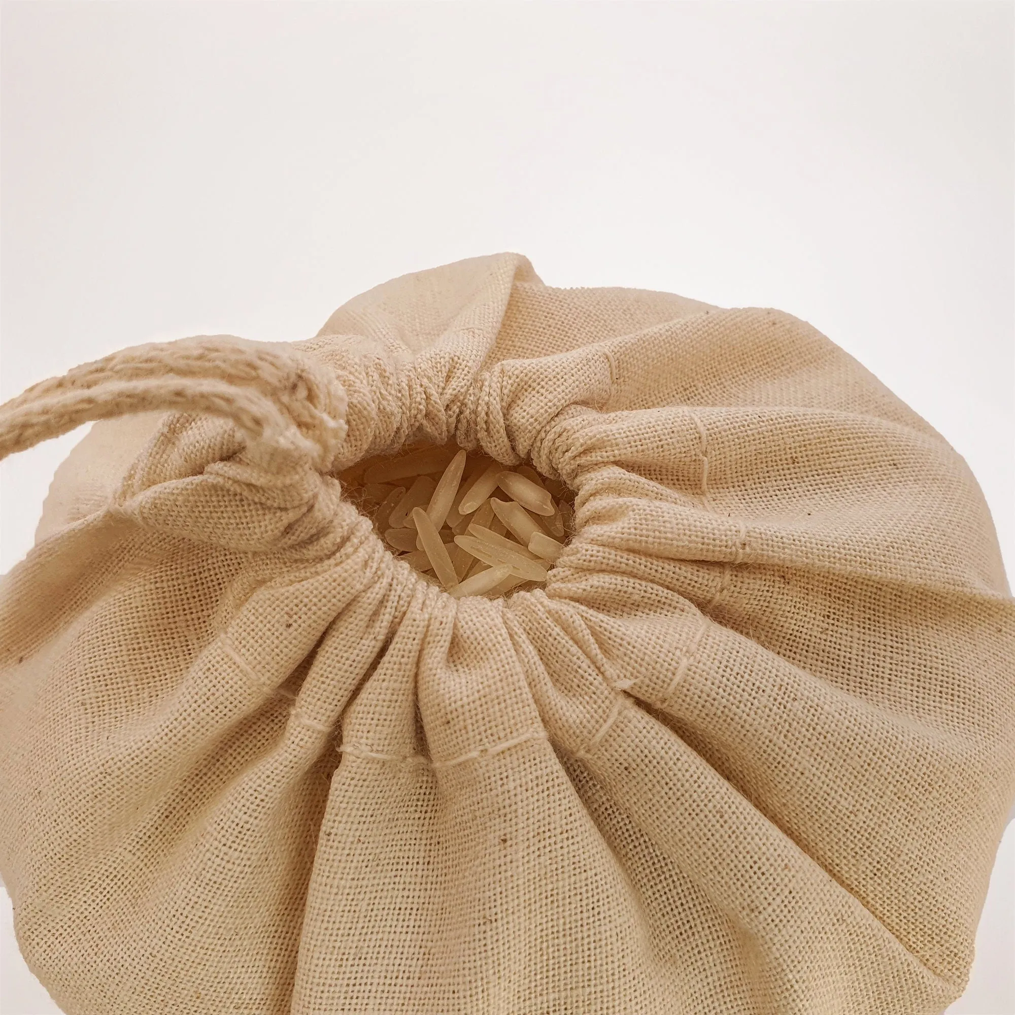 100 8x10 Muslin Drawstring Bags Cotton Produce Bags Single Drawstring Favor Bags Eco Friendly Grocery Bags Natural Unbleached Muslin