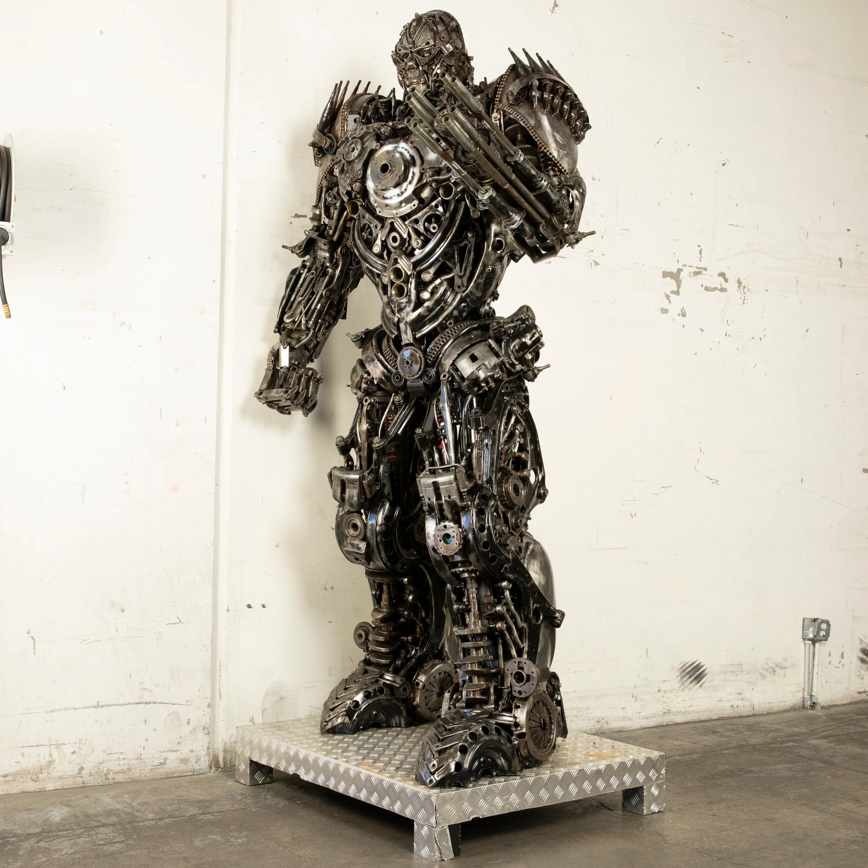 102" Lockdown Decepticon Inspired Recycled Metal Art Sculpture