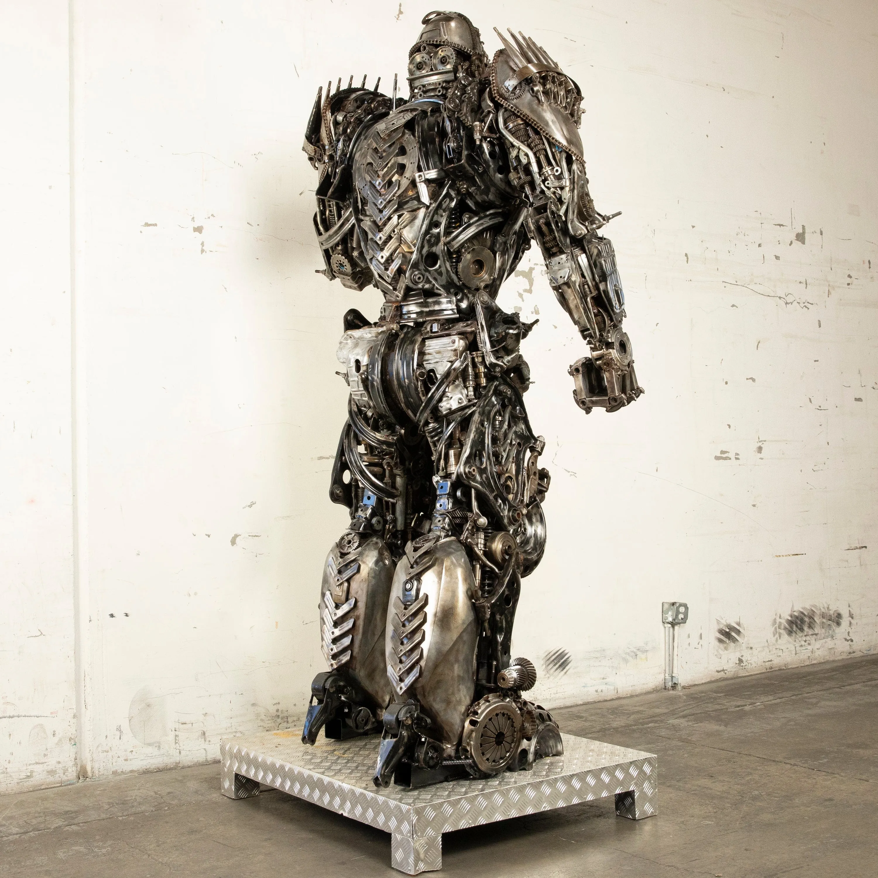 102" Lockdown Decepticon Inspired Recycled Metal Art Sculpture