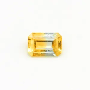 1.0ct Fancy Bi-Color African Sapphire Emerald Cut