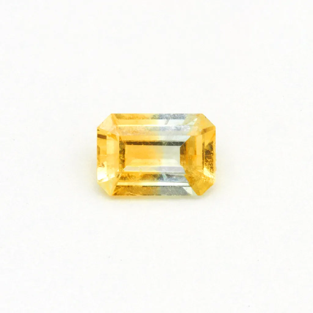 1.0ct Fancy Bi-Color African Sapphire Emerald Cut