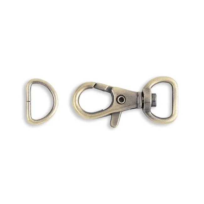 1/2" Swivel Hook and D-Ring