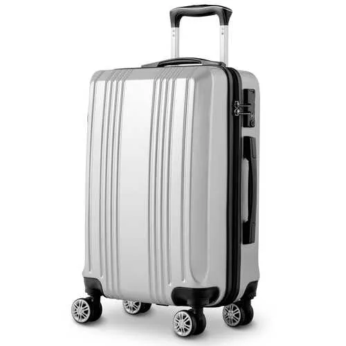 3PC Luggage Set Travel Suitcase with TSA Lock-Gray