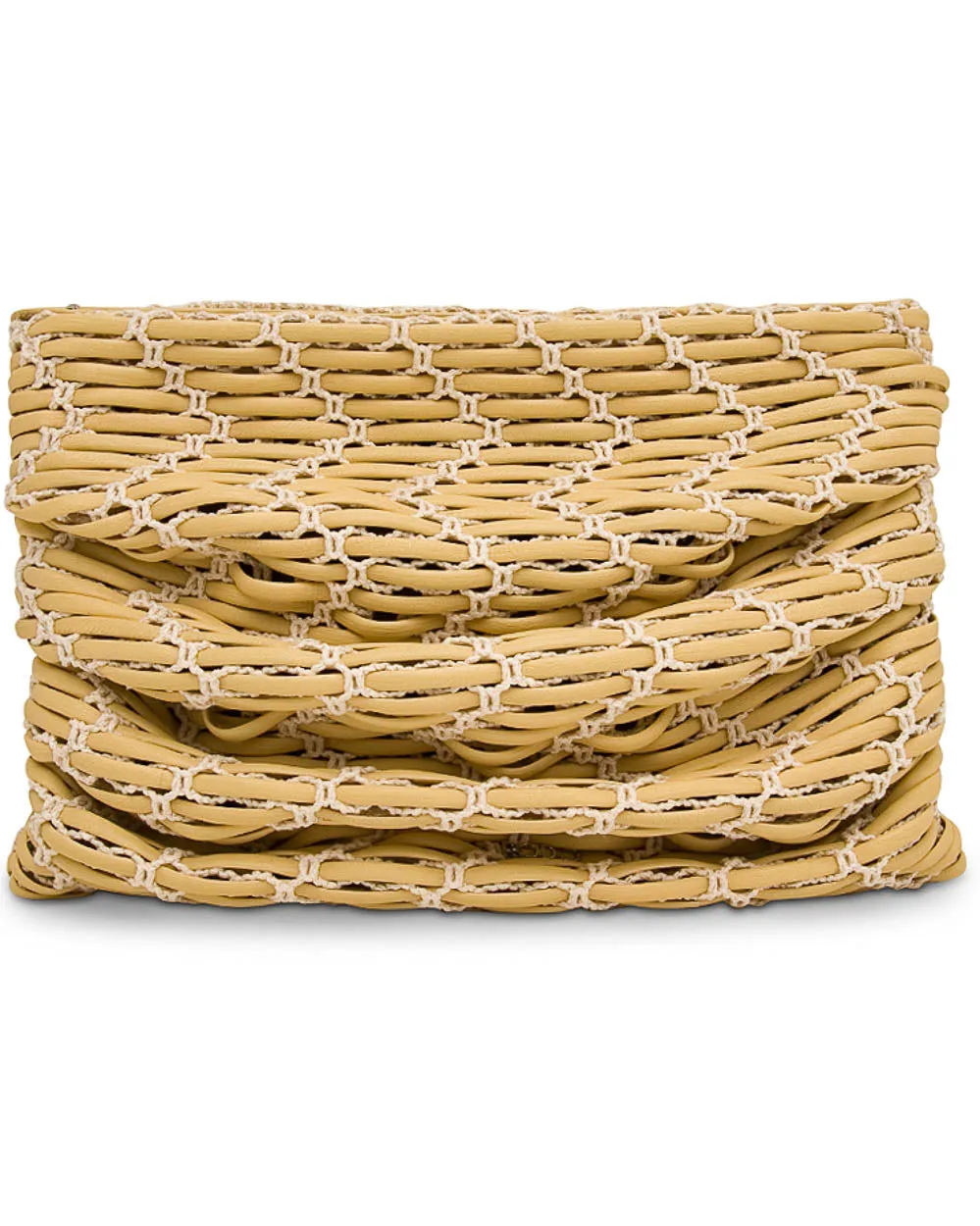 Abby Soft Ruched Clutch in Mimosa