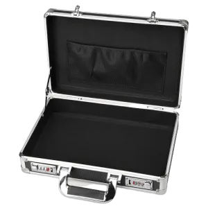 Aluminum High density Hard Case-Briefcase Toolbox Storage Box Cases Black Carrying Cases