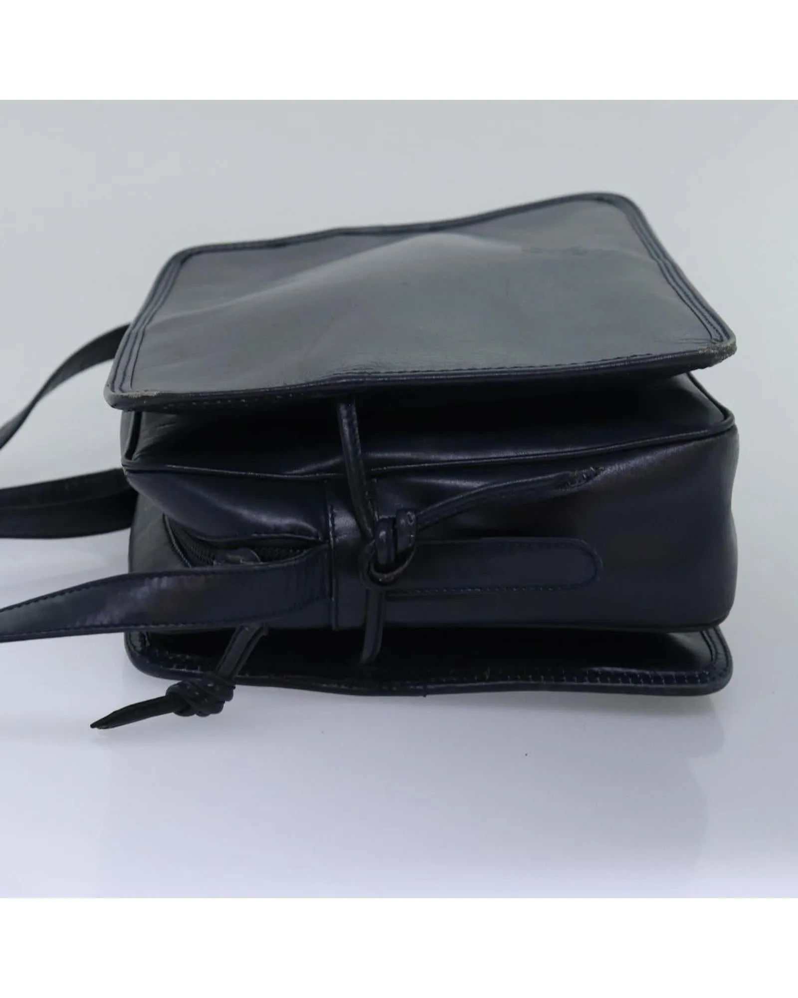 Anagram Leather Shoulder Bag with Adjustable Strap