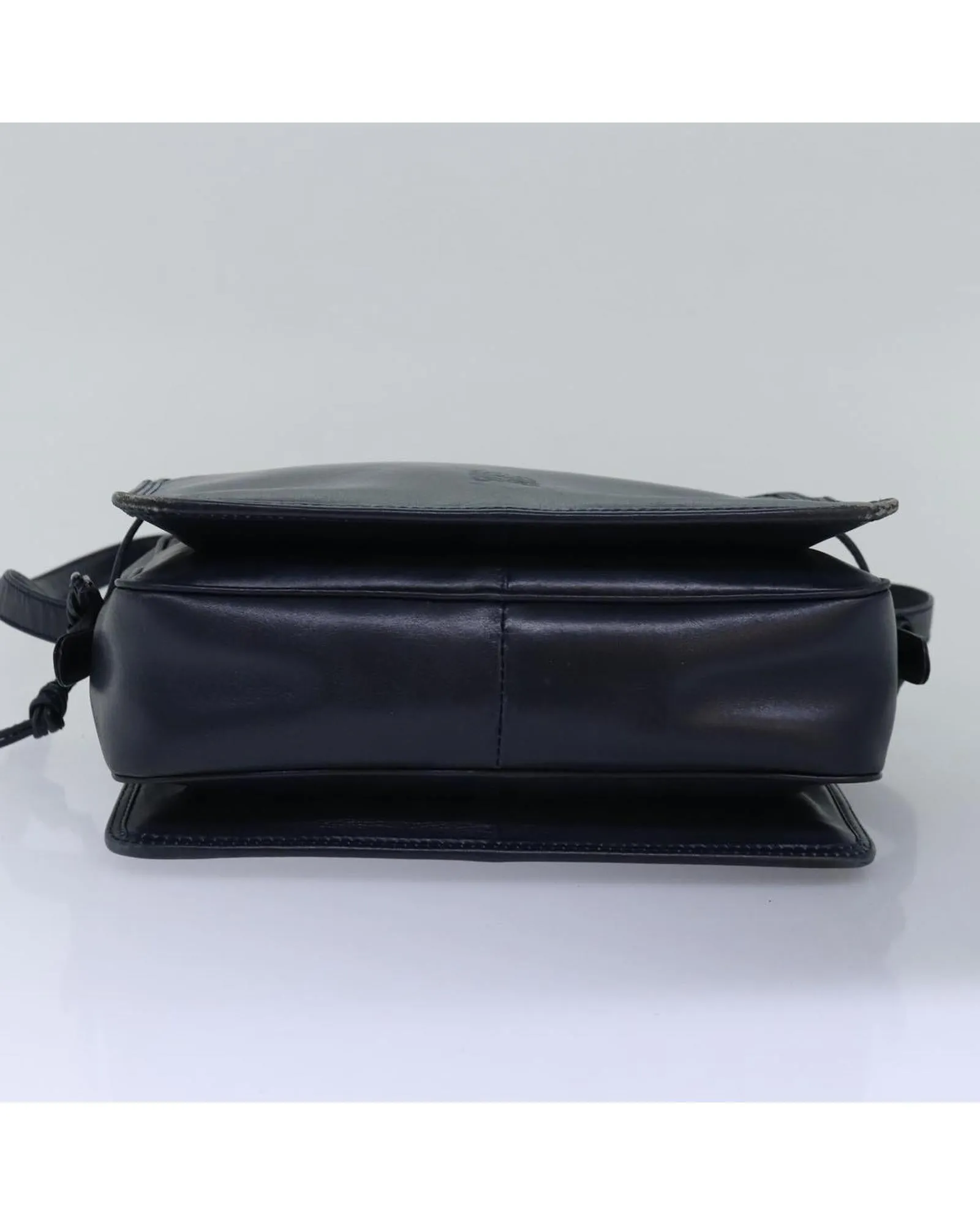 Anagram Leather Shoulder Bag with Adjustable Strap