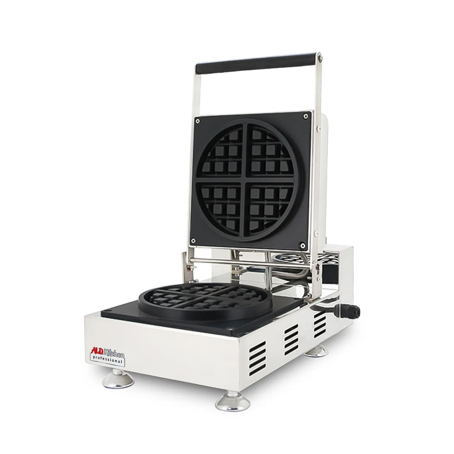 AP-91 Belgian Waffle Maker Thick | Belgian Waffle Maker | Round-Shaped Waffles with Four Parts | Stainless Steel