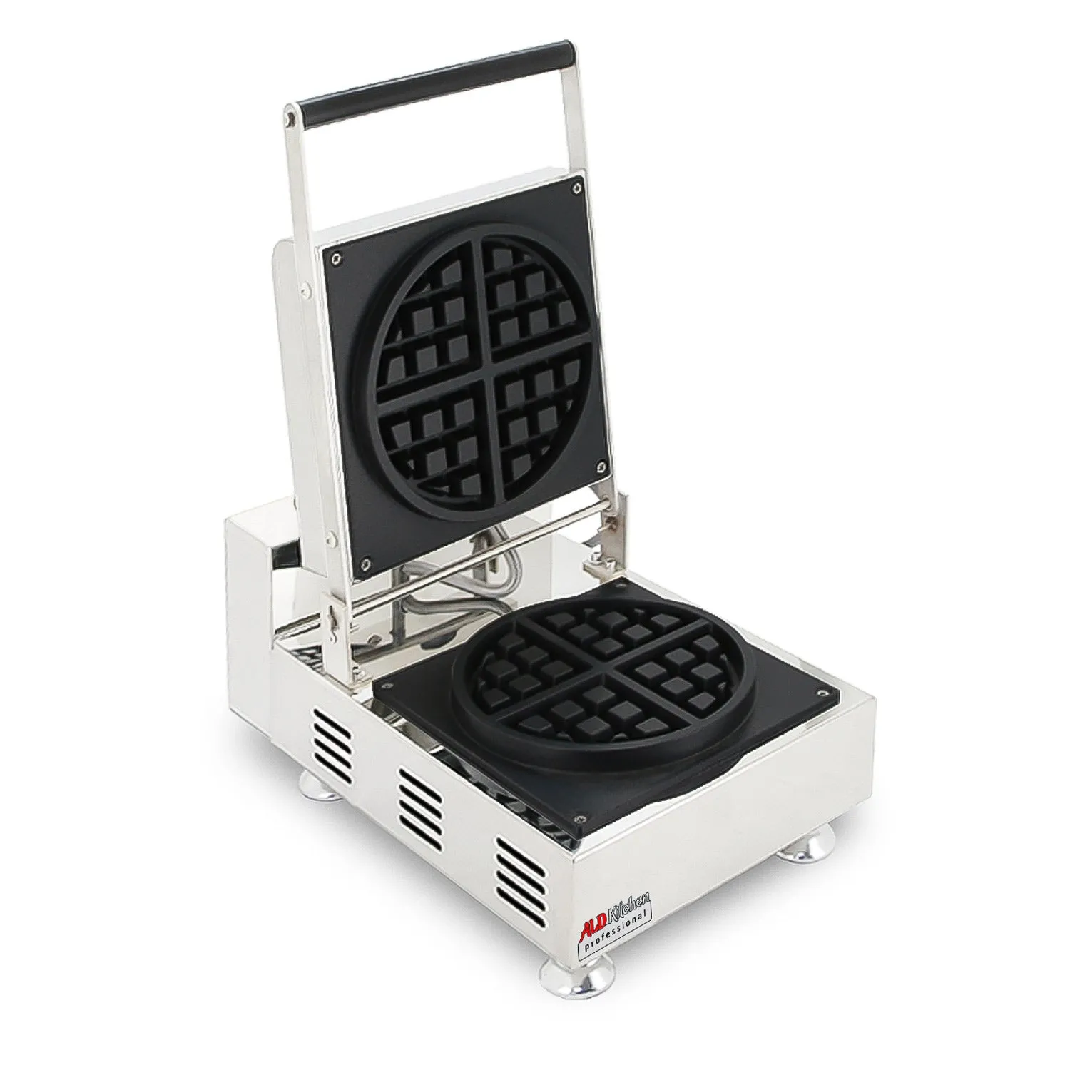 AP-91 Belgian Waffle Maker Thick | Belgian Waffle Maker | Round-Shaped Waffles with Four Parts | Stainless Steel