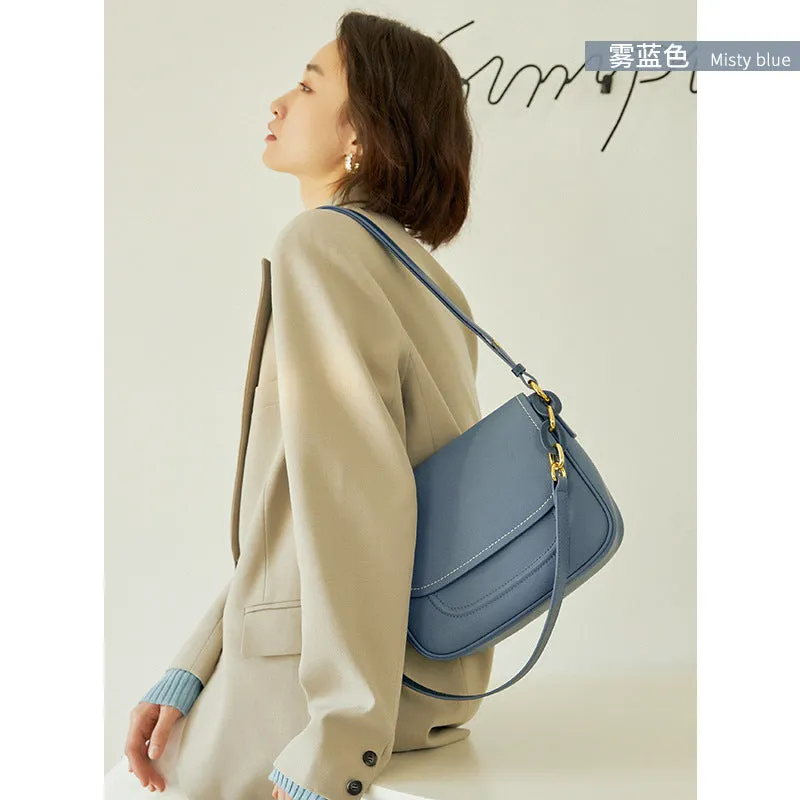 Autumn And Winter New Underarm Bags Niche Women's Bags High Quality All-Match Trendy Texture One-Shoulder Messenger Bags Saddle Bag