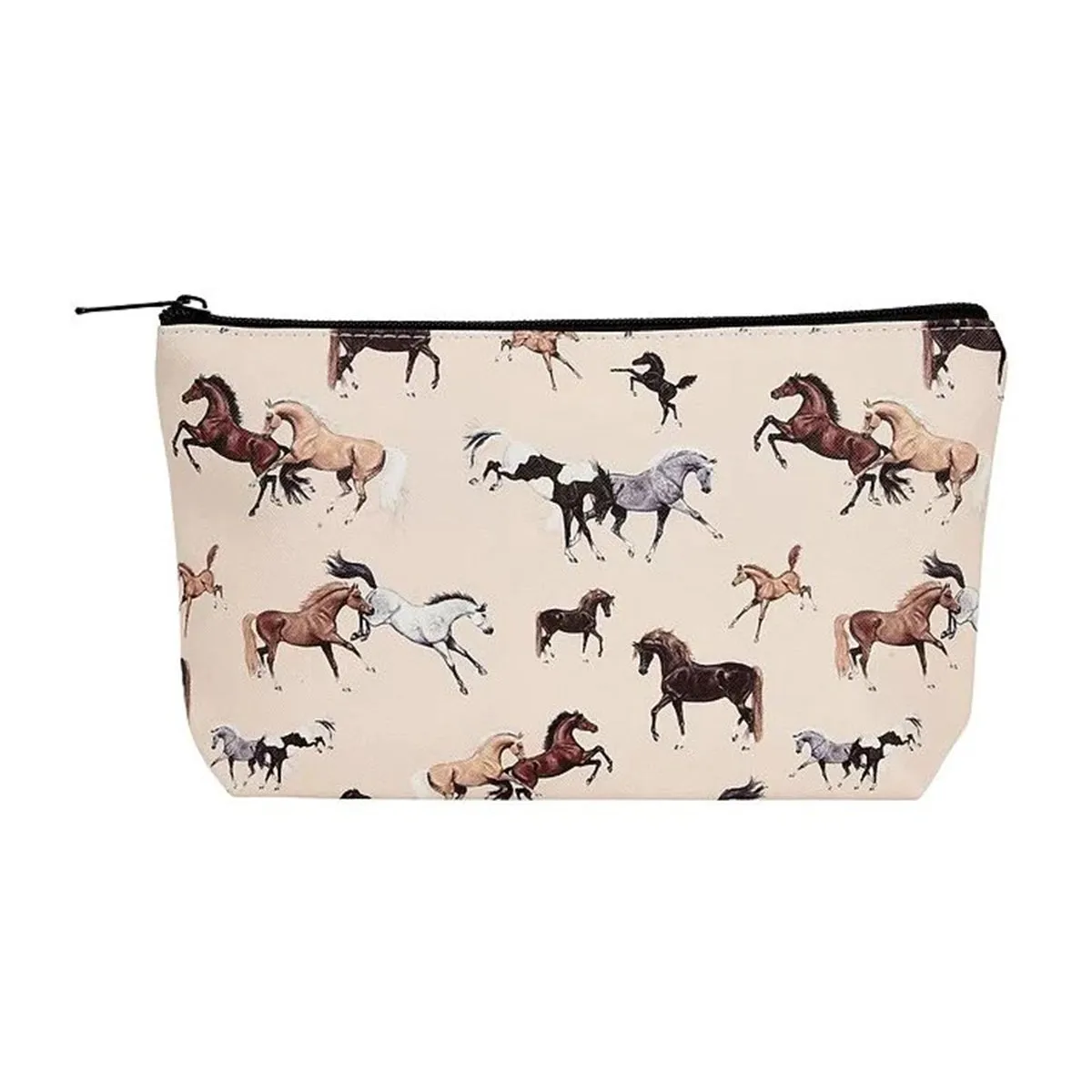 AWST Int'l "Lila" Horses All Over Cosmetic Pouch