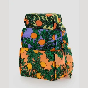 Baggu 3D Zip Set in Orange Trees