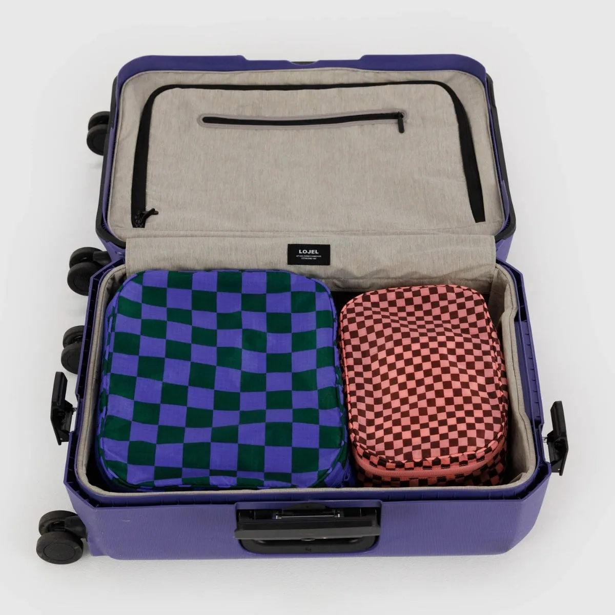 Baggu Packing Cube Set in Jewel Checks