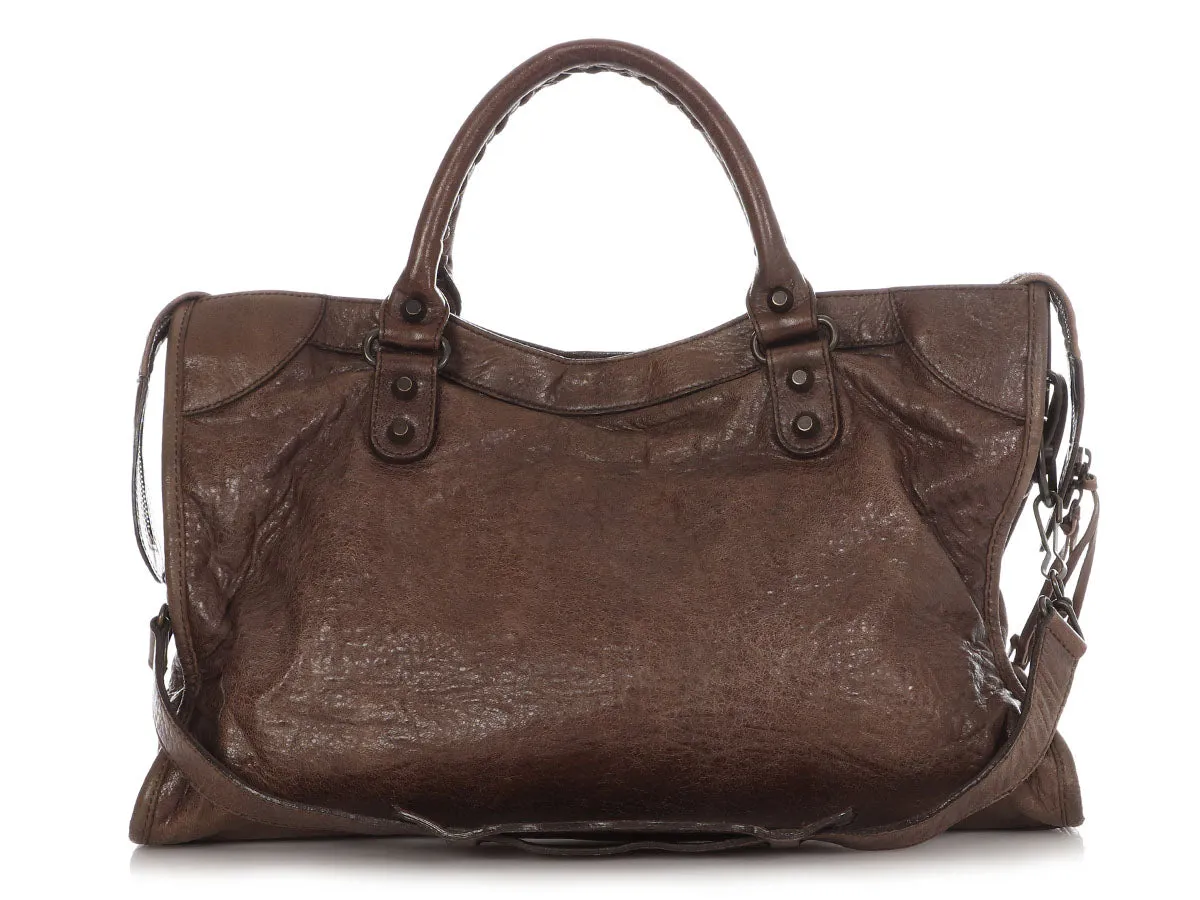 Balenciaga Brown Classic City