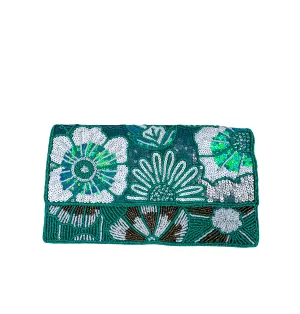 Beaded Clutch - Ocean