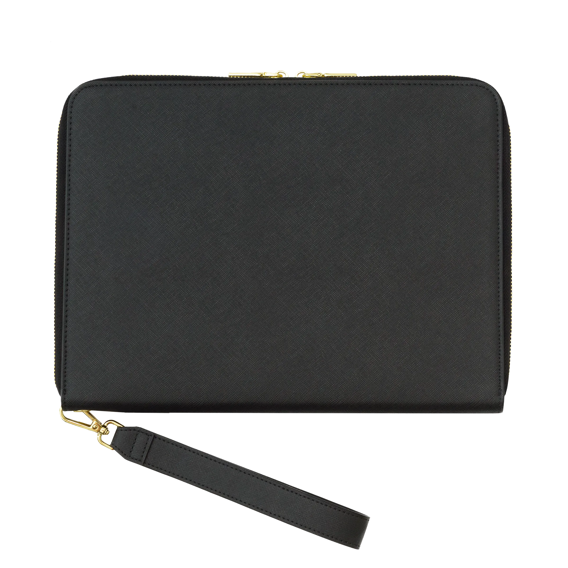 Black - Large Saffiano Pouch