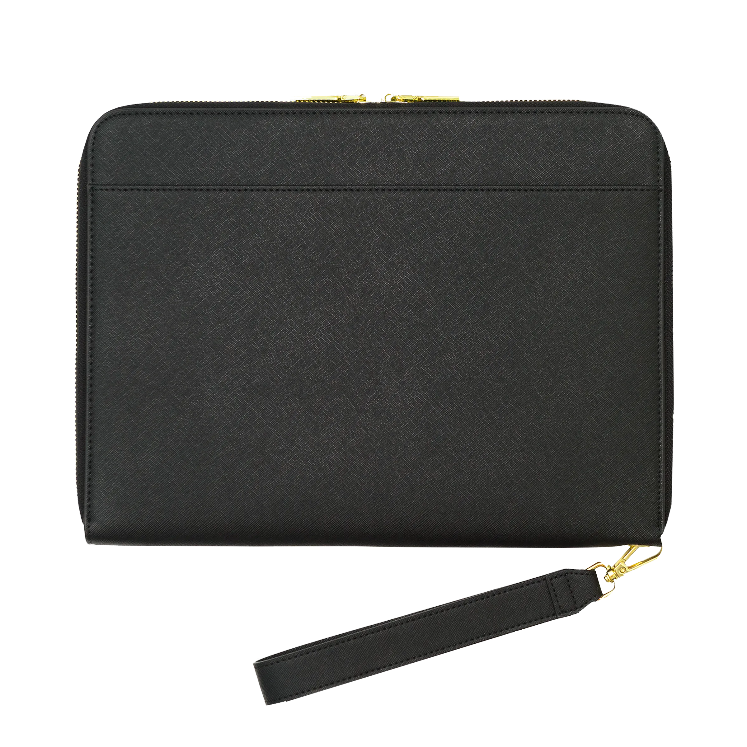 Black - Large Saffiano Pouch