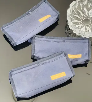 Blue pencil case， 1000kz, 3 pencil cases