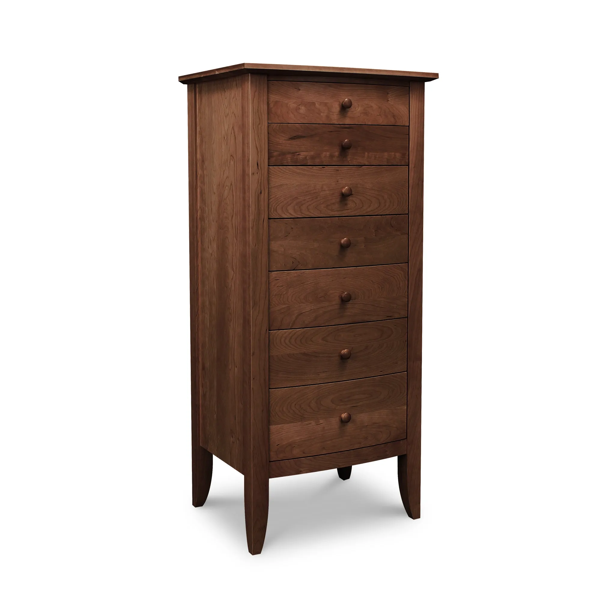 Bow Front 7-Drawer Lingerie Chest