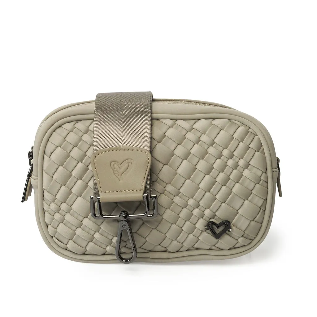 Caledon Woven Crossbody - Khaki