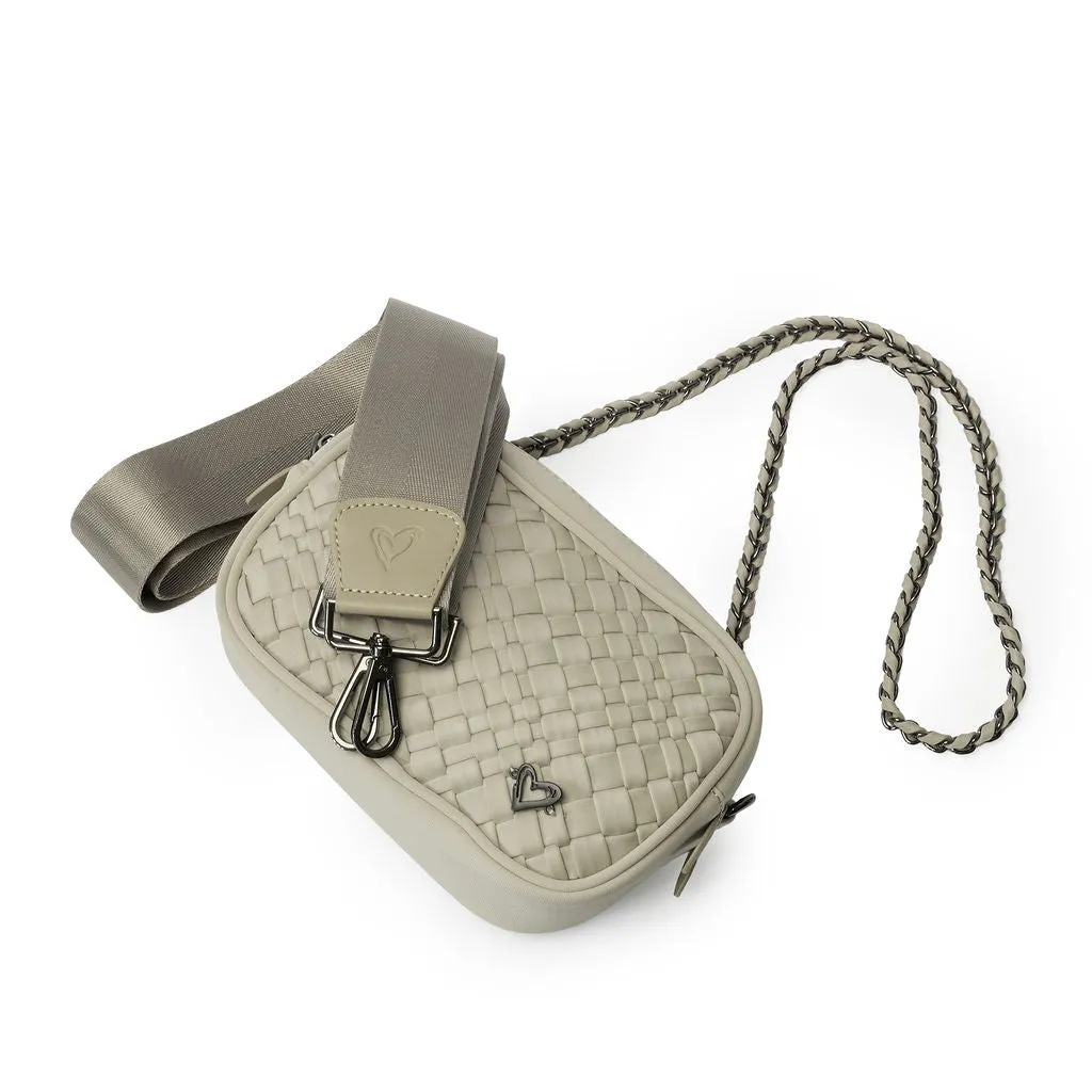 Caledon Woven Crossbody - Khaki