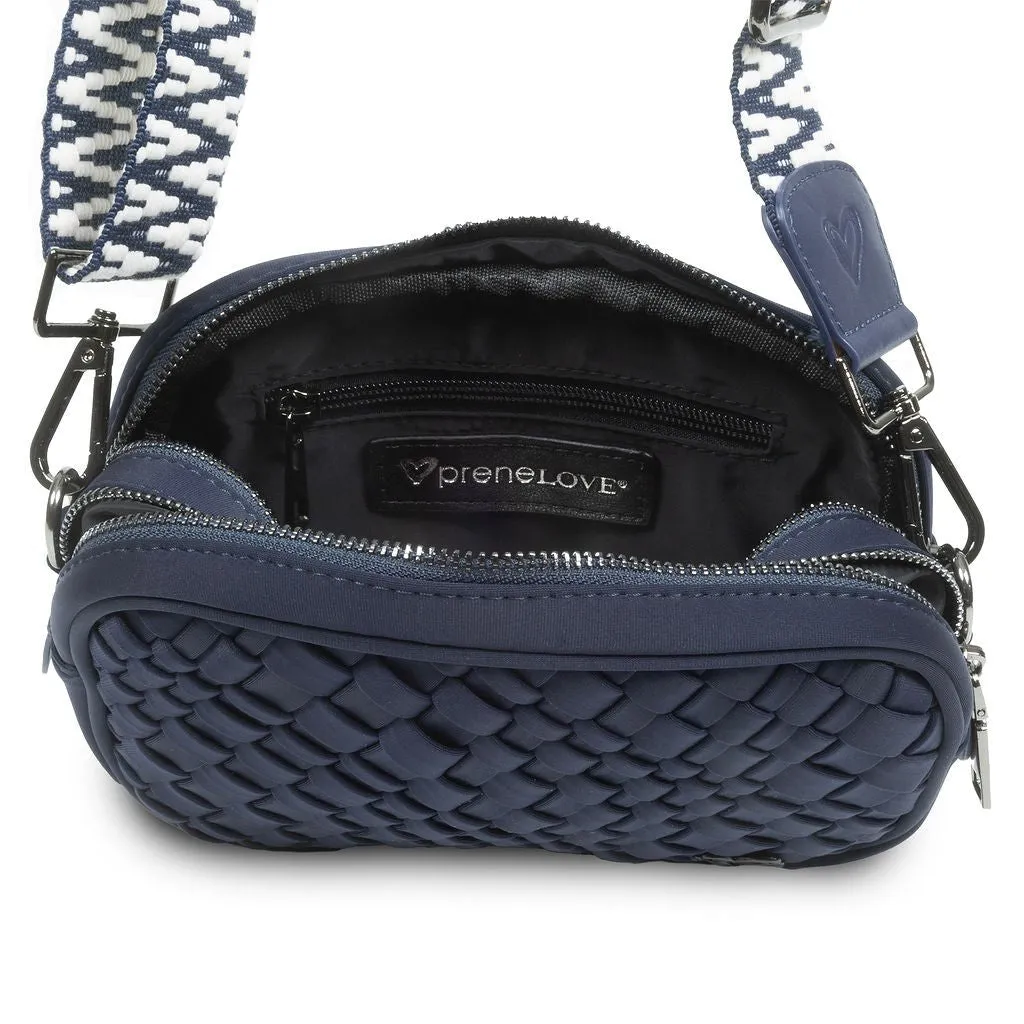 Caledon Woven Crossbody - Navy