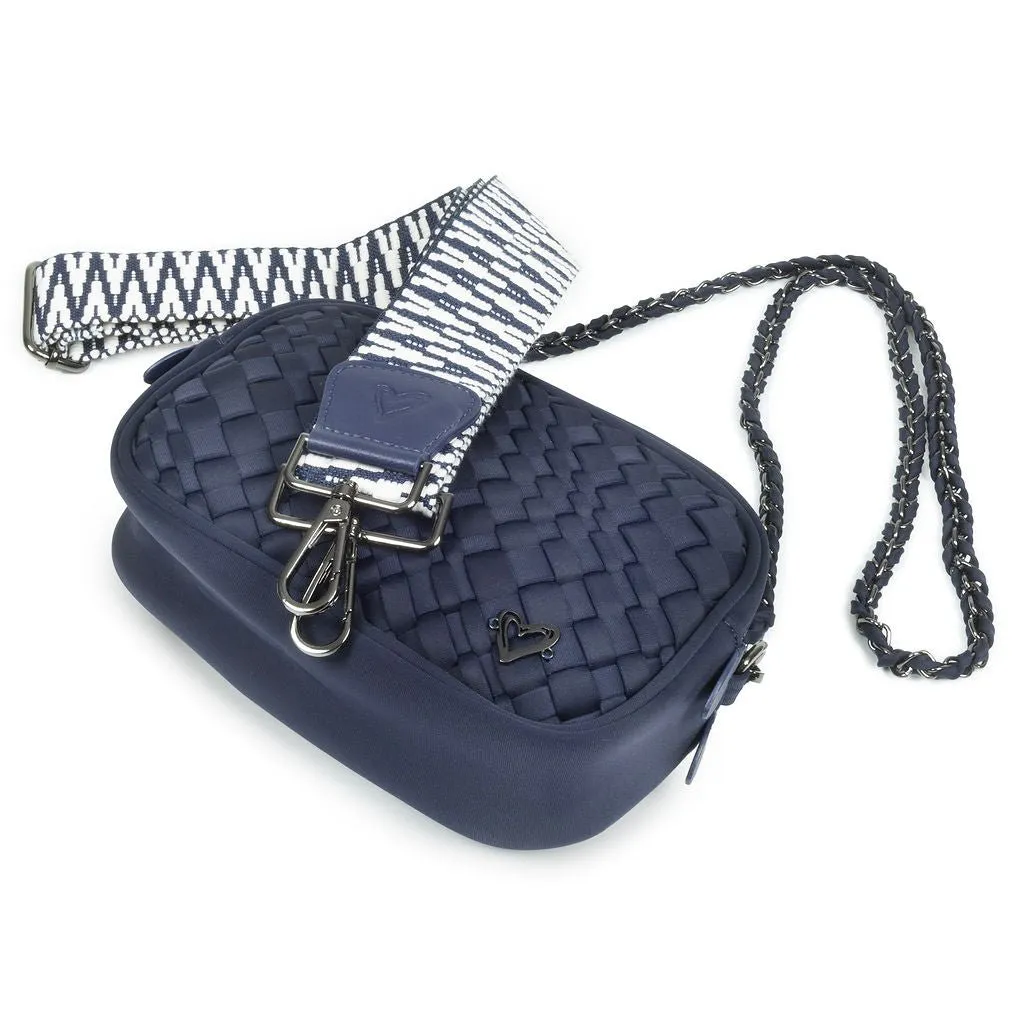 Caledon Woven Crossbody - Navy