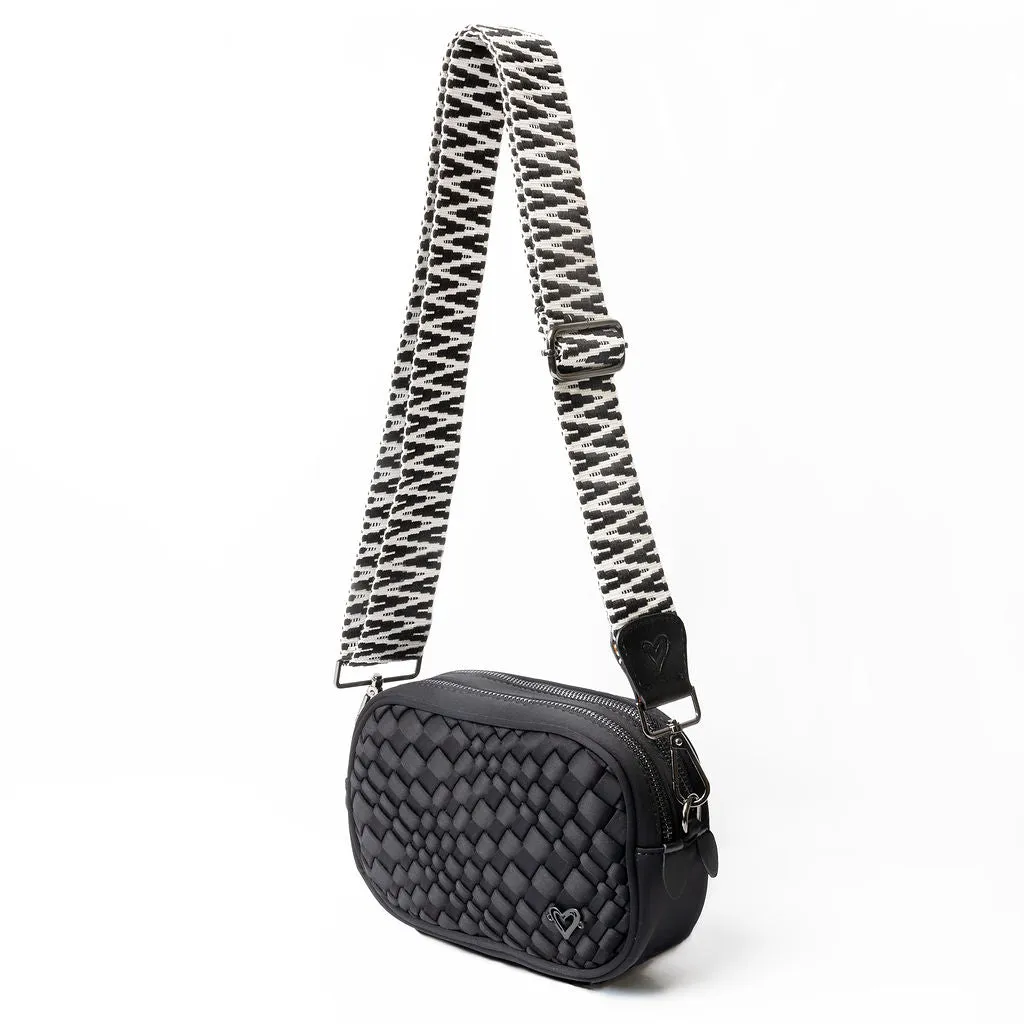 Caledon Woven Crossbody - Onyx