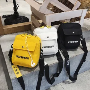 deanwangkt  Small Canvas Bag Women's Crossbody Shoulder Bags for Women Messenger Coin Purse Cartoon Cell Phone Shoulder Bags Phone Handbags