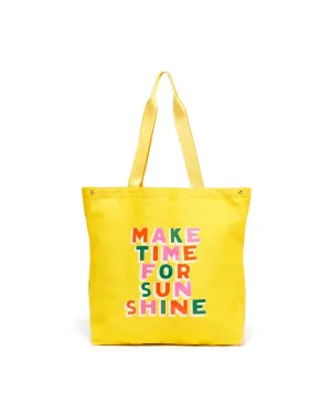 Deluxe Tote Bag - Make Time for Sunshine