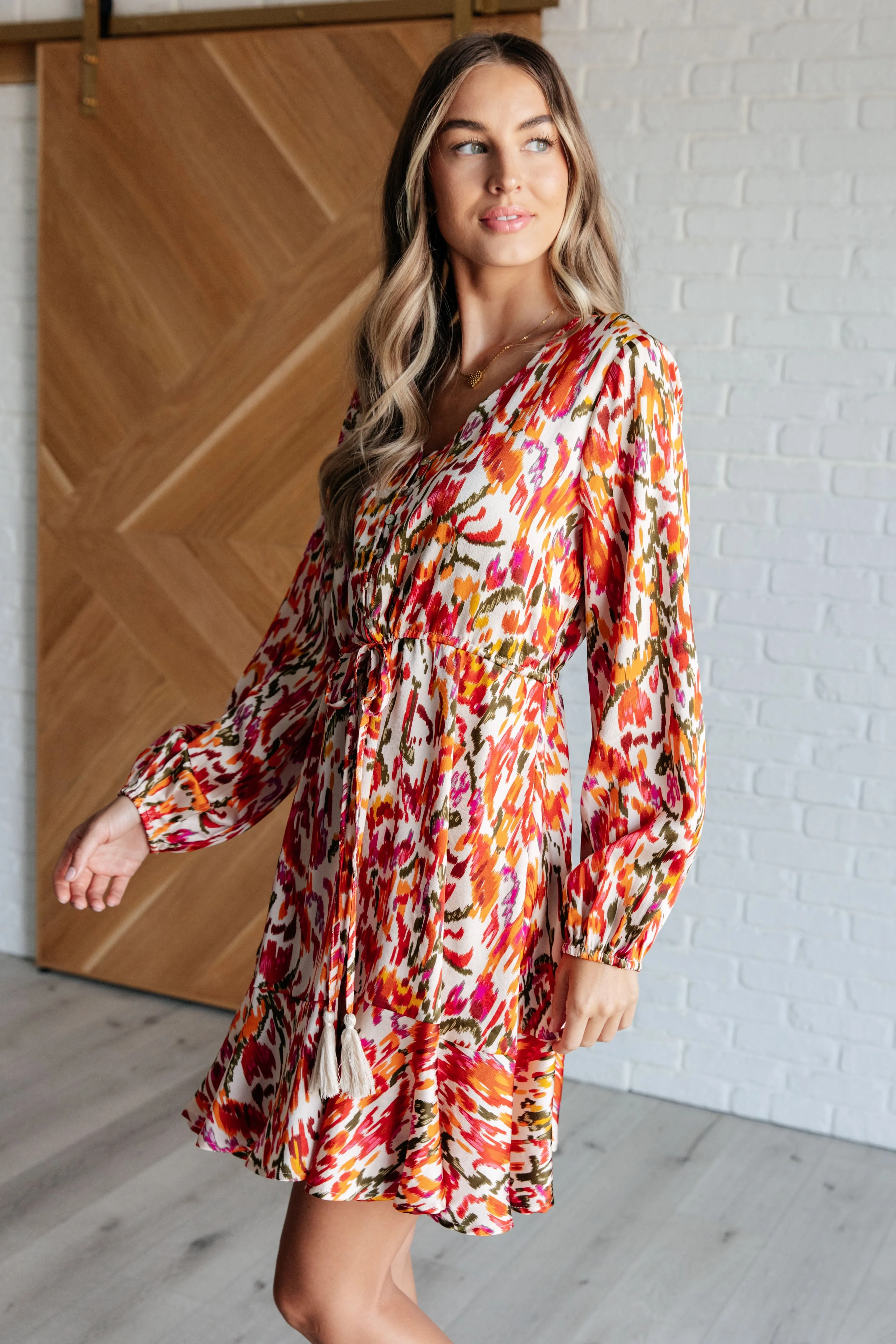 Fall Dream V-Neck Dress