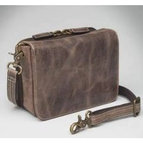 GTM Original Distressed Leather Crossbody Concealed Carry Organizer Pocketbook