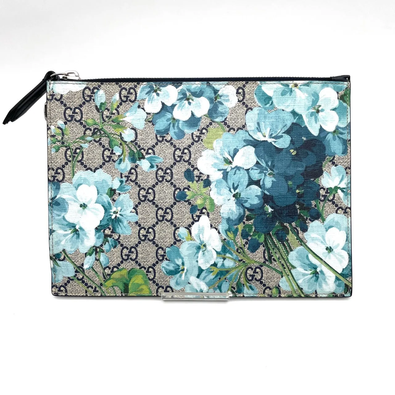 GUCCI GG Blooms Clutch Bag Blue