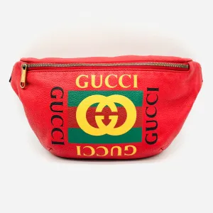 GUCCI Logo Print Body Bag