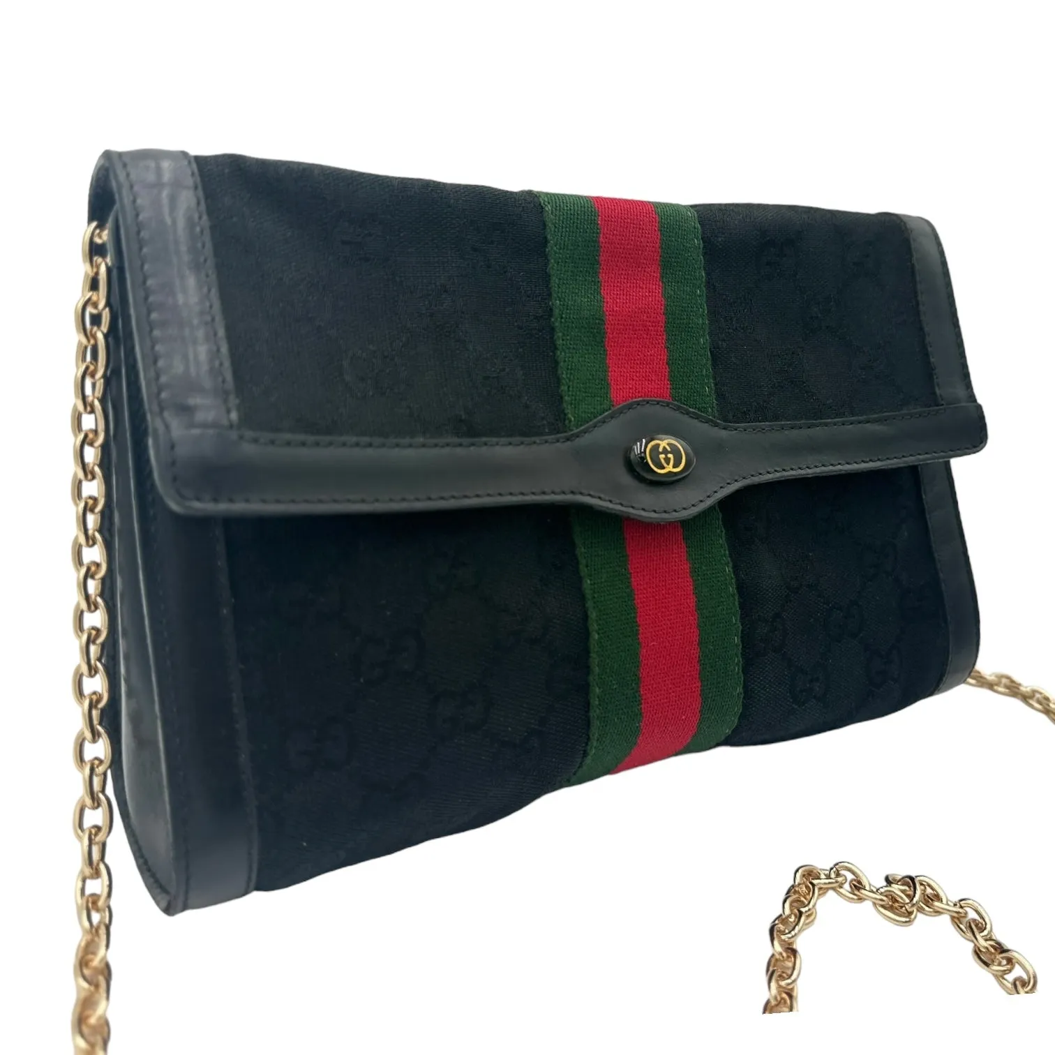 GUCCI Medium GG Supreme Canvas Crossbody Bag