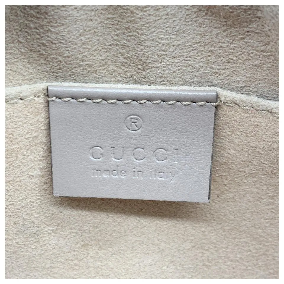 Gucci Mini Camera Marmont Gg Small Quilted Beige Leather Shoulder Bag