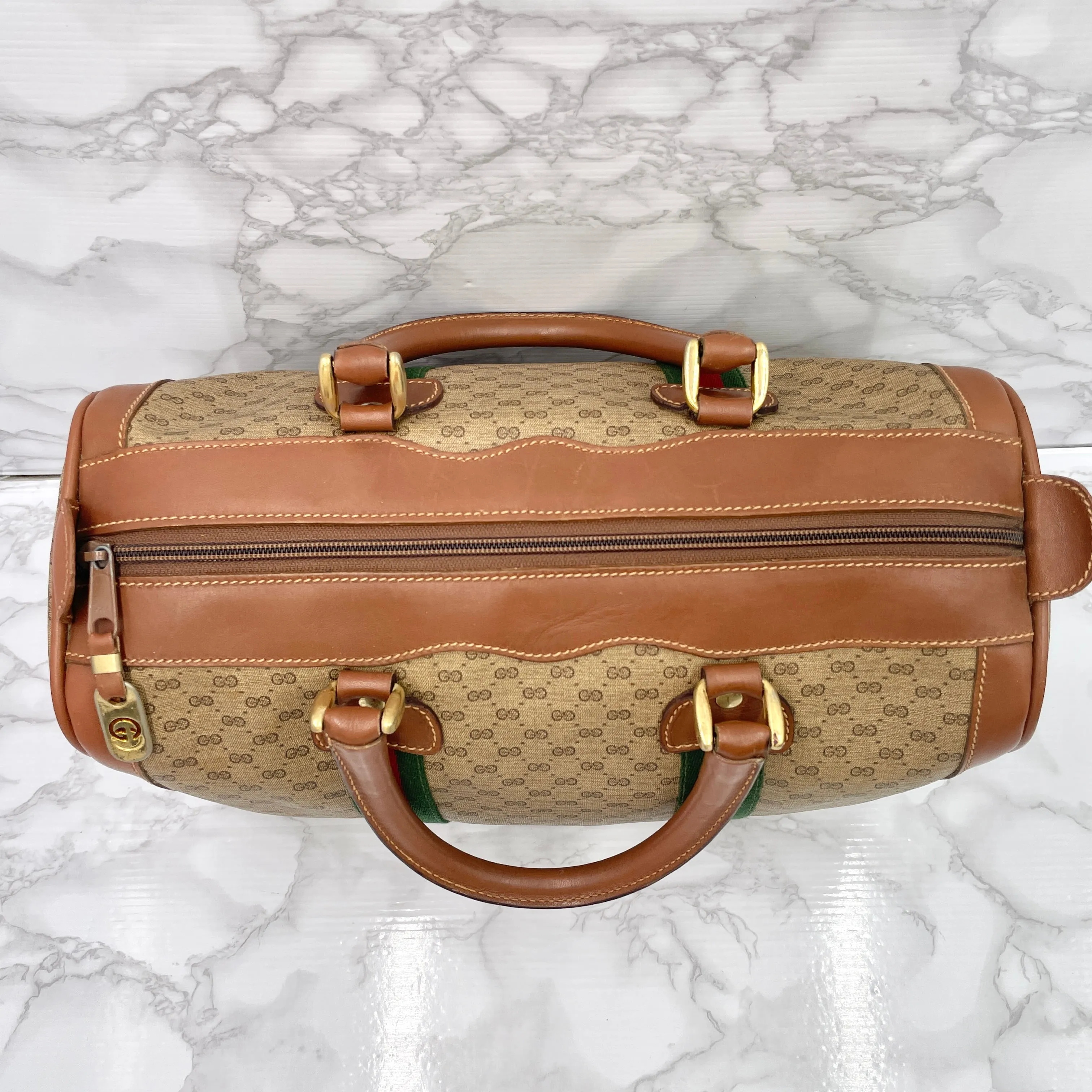 GUCCI Old Sherry Line Mini Boston Bag