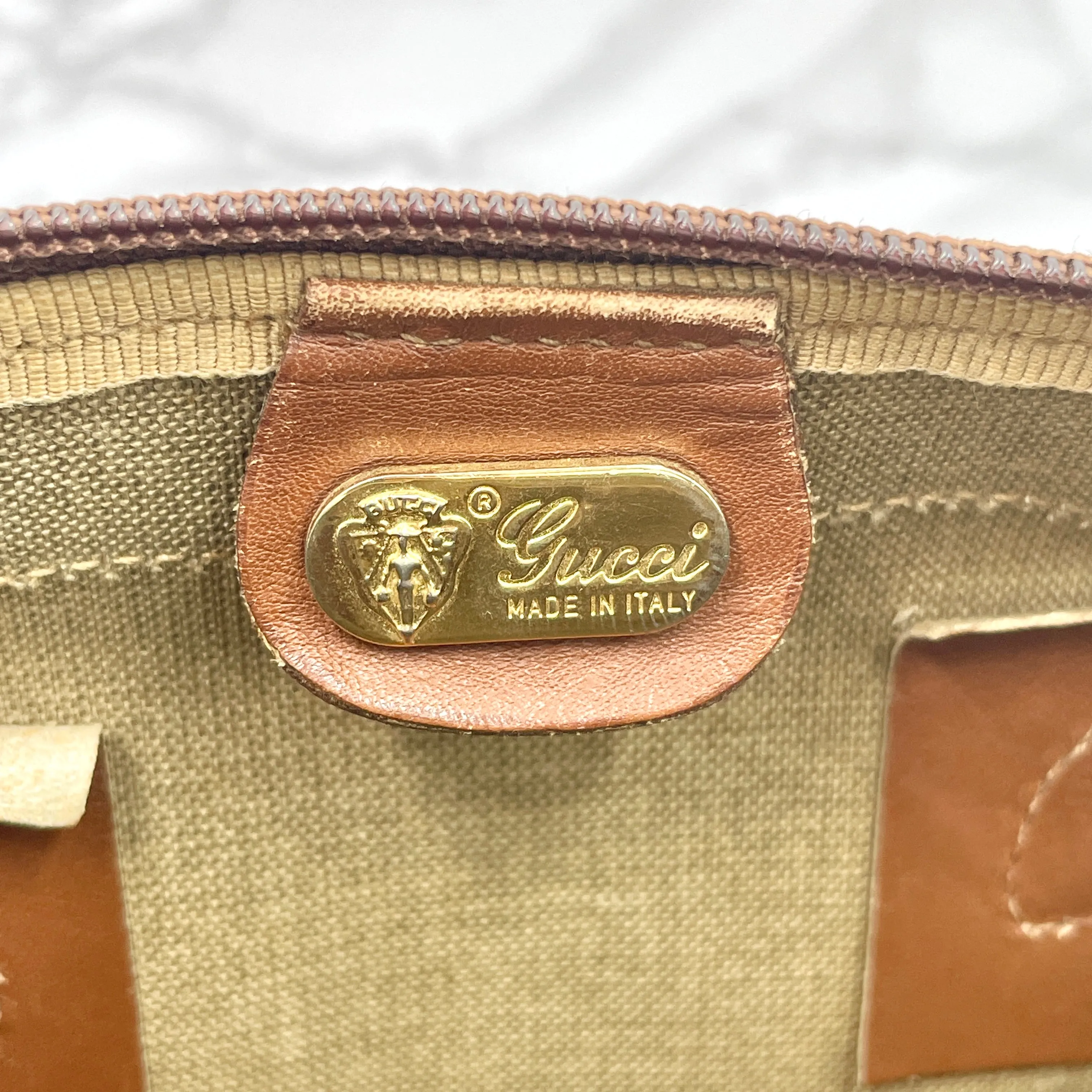 GUCCI Old Sherry Line Mini Boston Bag