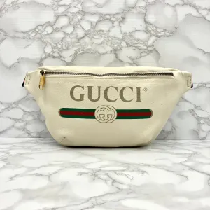 GUCCI Sherry Line Logo Print Body Bag