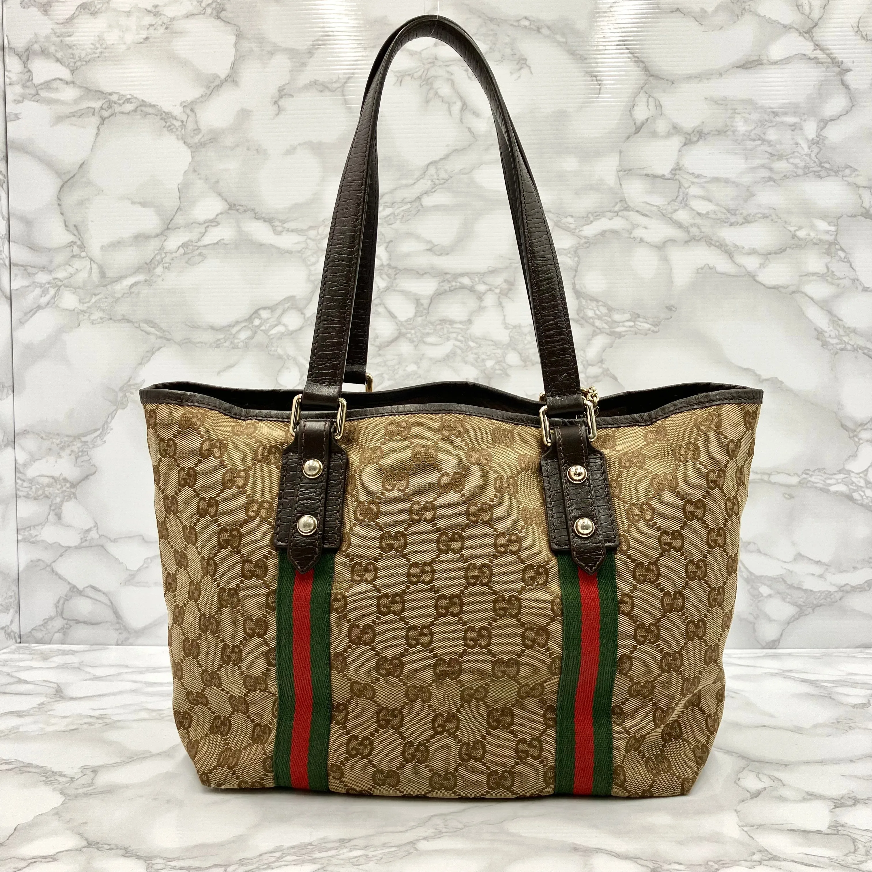 GUCCI Sherry Line Tote Bag