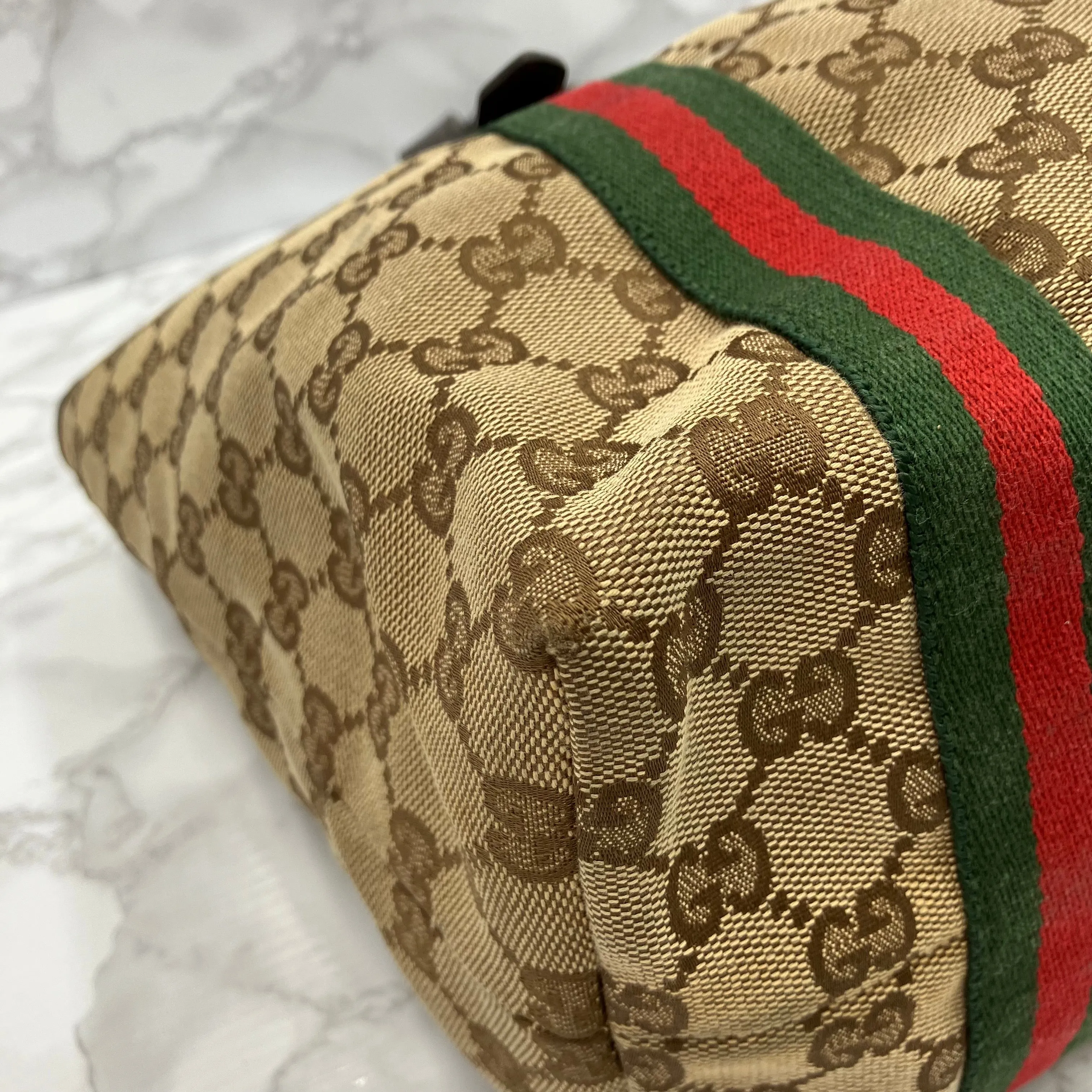 GUCCI Sherry Line Tote Bag