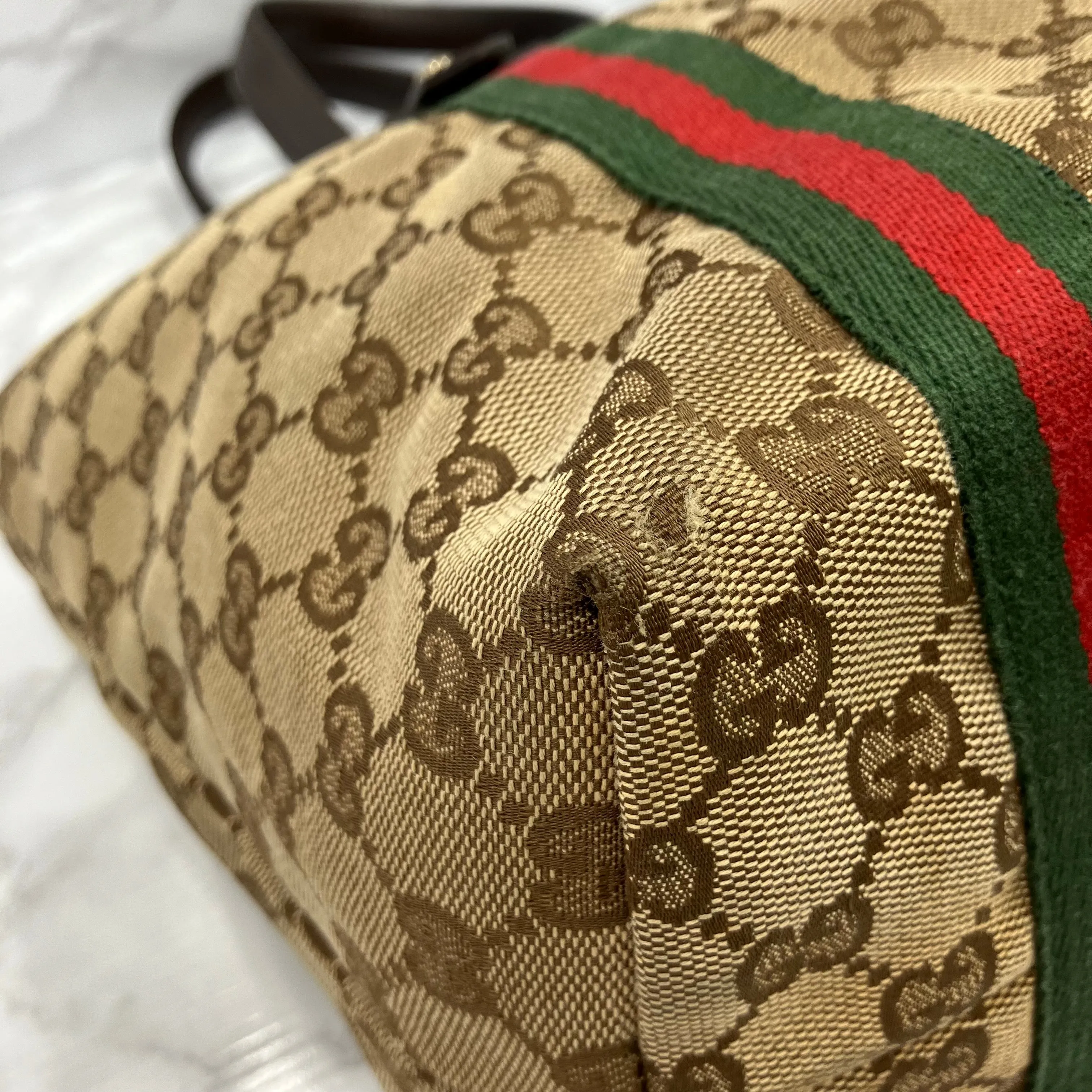 GUCCI Sherry Line Tote Bag