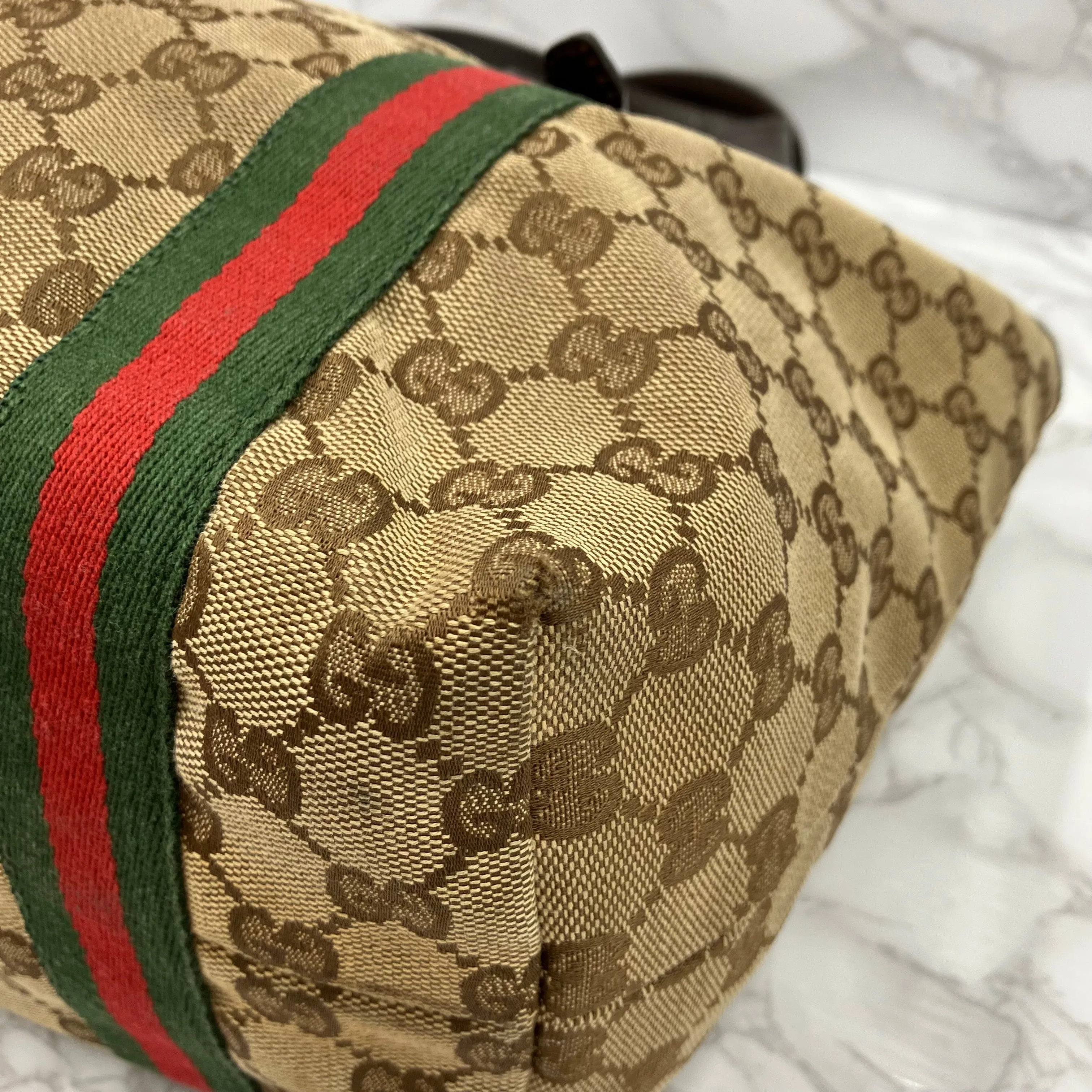 GUCCI Sherry Line Tote Bag