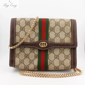 GUCCI Small Ophidia Clutch with Chain