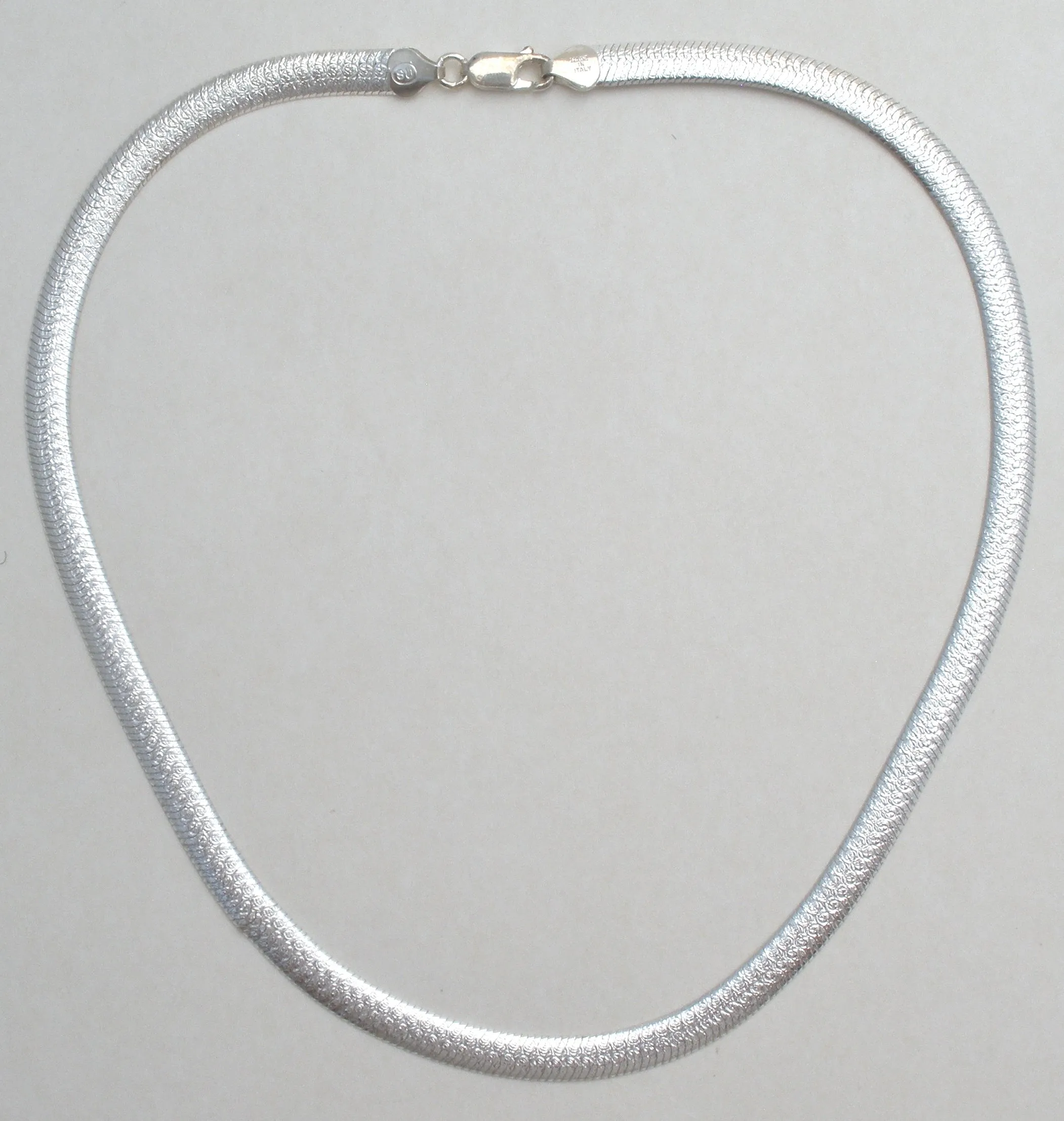 Italian Fancy Herringbone Necklace 18"