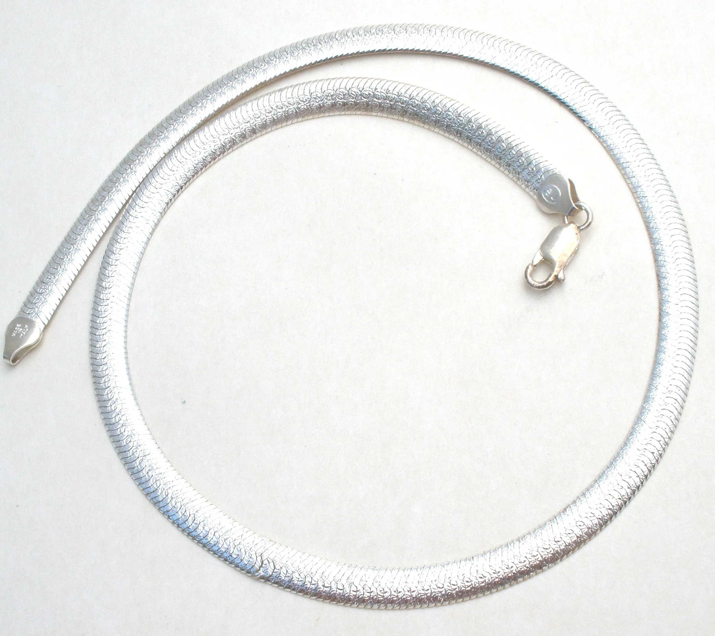 Italian Fancy Herringbone Necklace 18"