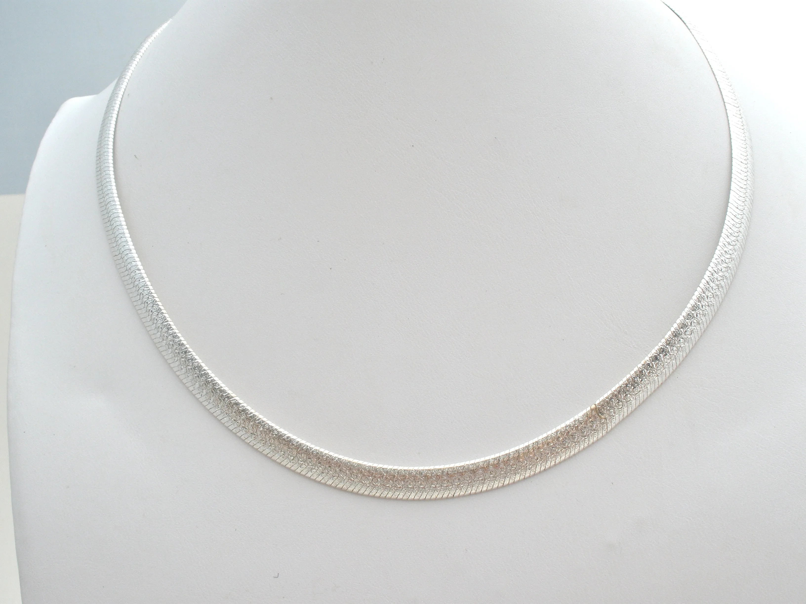 Italian Fancy Herringbone Necklace 18"