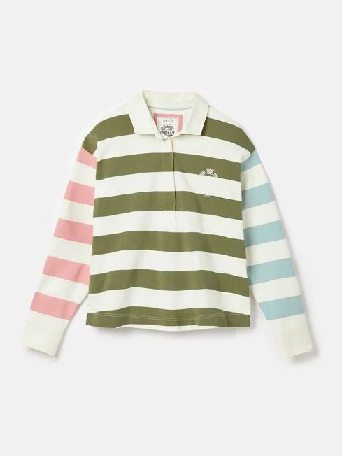 Joules Lara Boxy Fit Rugby Shirt - Multi