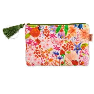 Kip & Co Meandering Meadow Velvet Cosmetics Purse