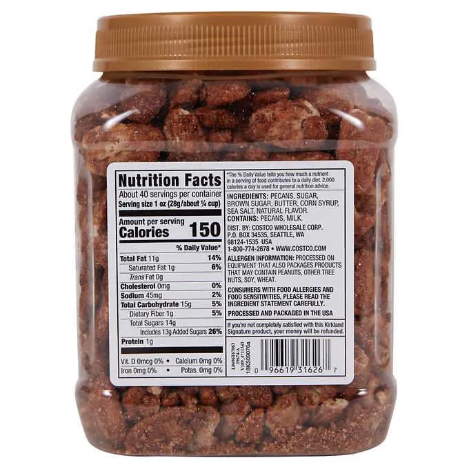 Kirkland Signature Praline Pecans, 40 Ounce